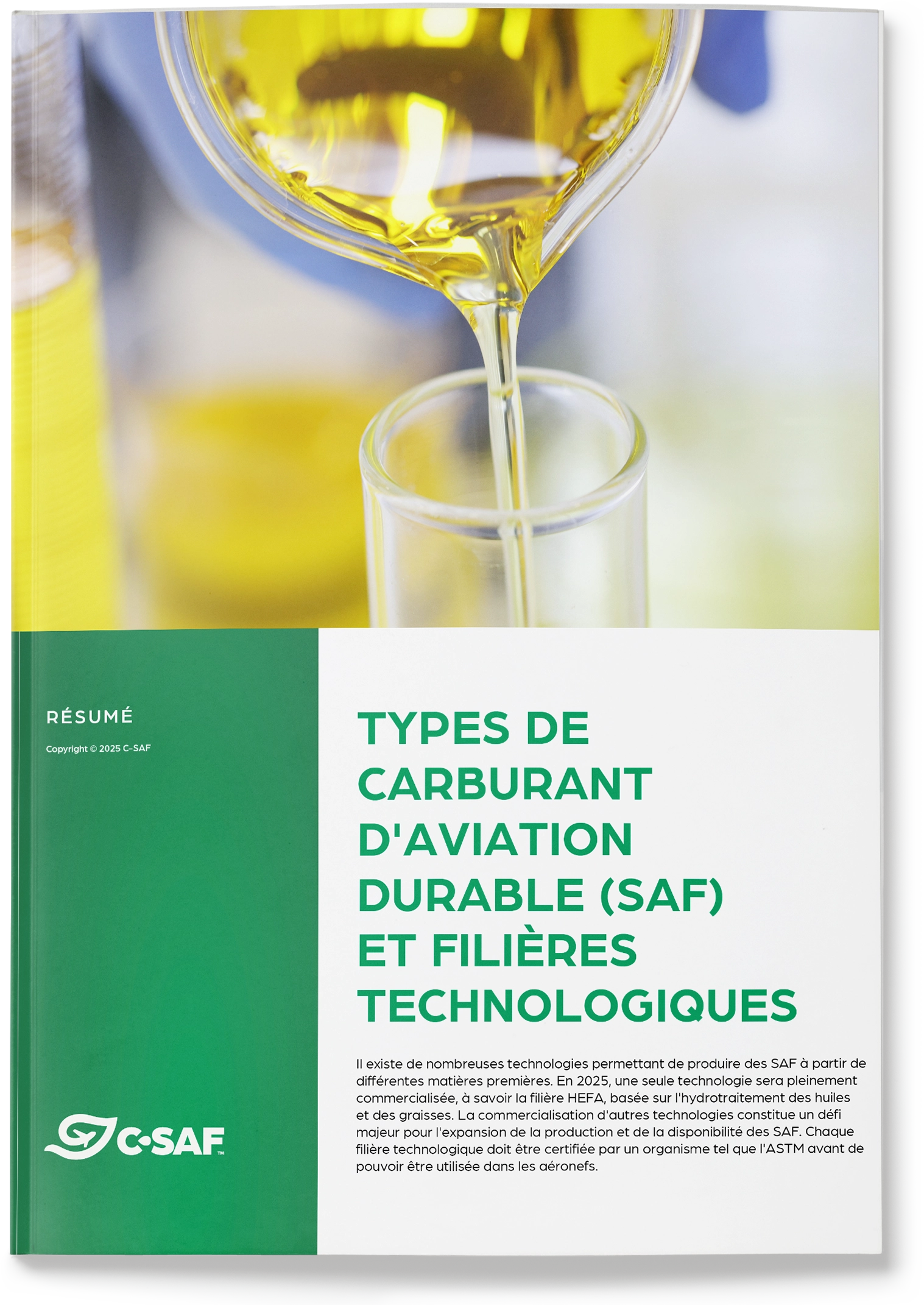 SAF Brief - Types of Sustainable Aviation Fuel (SAF) and technology pathways